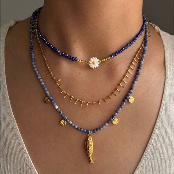 Elegant Gold Necklace #1691 - Picture 1 of 3